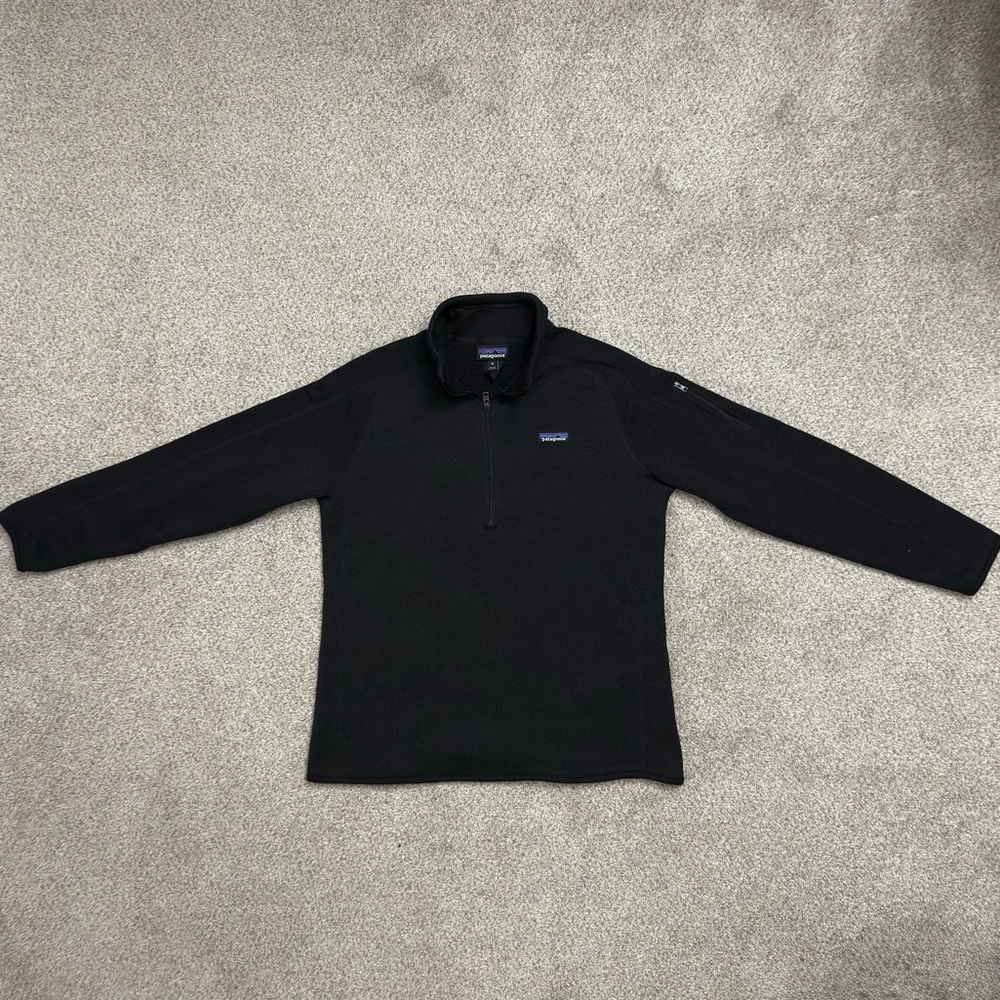 Patagonia Quarter Zip Fleece - Black - XL